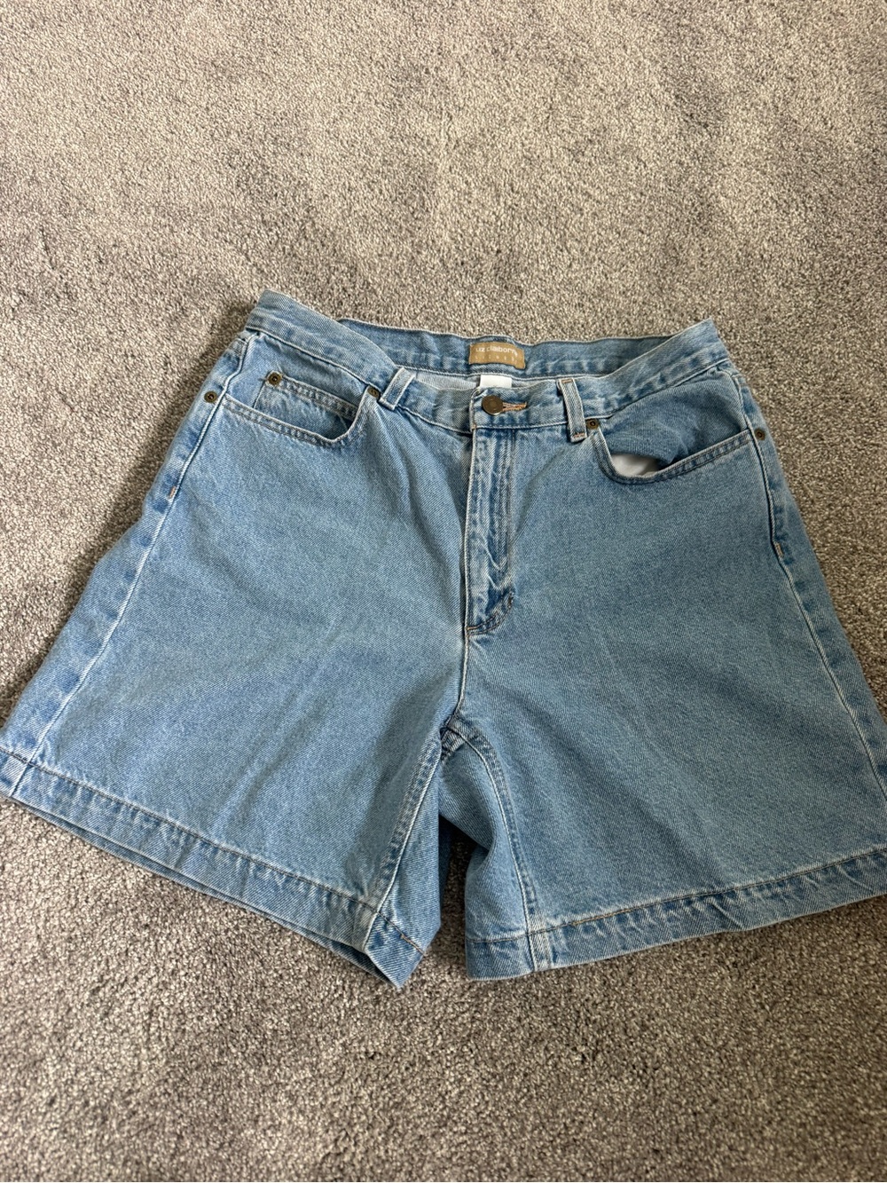 Liz Claiborne Light Blue Denim Jean Shorts